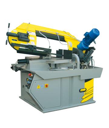 Pegasus Hydraulic power unit that operates material clamping vise,positive saw head cutting pressure control,automatic saw head return to preset height adjustment, 3 HP Motor, 1-1/4" wide cutting bandsaw blade.