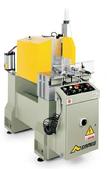 Horizontal/Frontal feed aluminum saw with double-side head tilting.