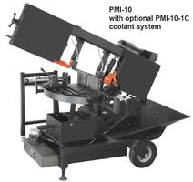 Double miter/double swivel horizontal band saws