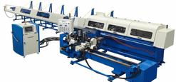 Automatic Sawing Systems or Cutting Cells with Wire Brush Deburring, Double End Chamfering, Length Measuring, Stacking