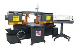 SEMI-AUTOMATIC CONTROL, 14"" H X 16" W CAPACITY, 7.5HP DRIVE MOTOR, 1-1/4" X 15'0" X .042 BLADE, 3 MODELS AVAILABLE H105M, H105A-4, H105A-C, **SHOWN WITH OPTIONAL PEDASTAL MOUNTED CONTROL**