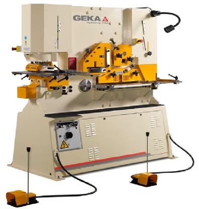 120 Ton punching power Geka Ironworker