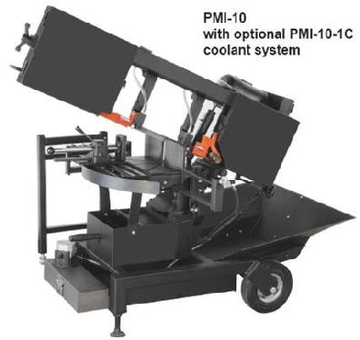 Portable Horizontal Band Saw with flood coolant system