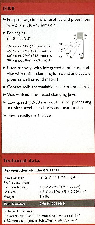 30 60 90 DEGREE TUBE PIPE NOTCHER RADIUS GRINDER