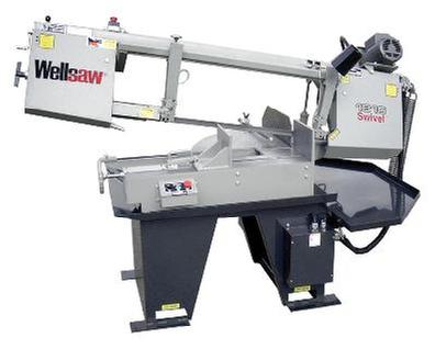 Swivel head miter bandsaw 0 to 60 degree cuts. Large 13" x 16" capacity and 11-1/2" at 45 degrees