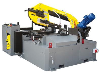 CNC BANDSAW CUTTING MACHINE CAN CONTROL CUTTING LENGHT AND CUTTING ANGLE IN EACH STEP OF CUTTING CYCLE