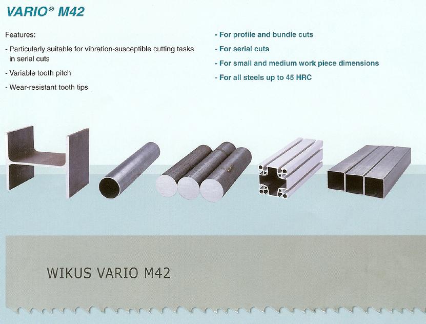 Wikus Vario M42 NR. 528 Band Saw Blades